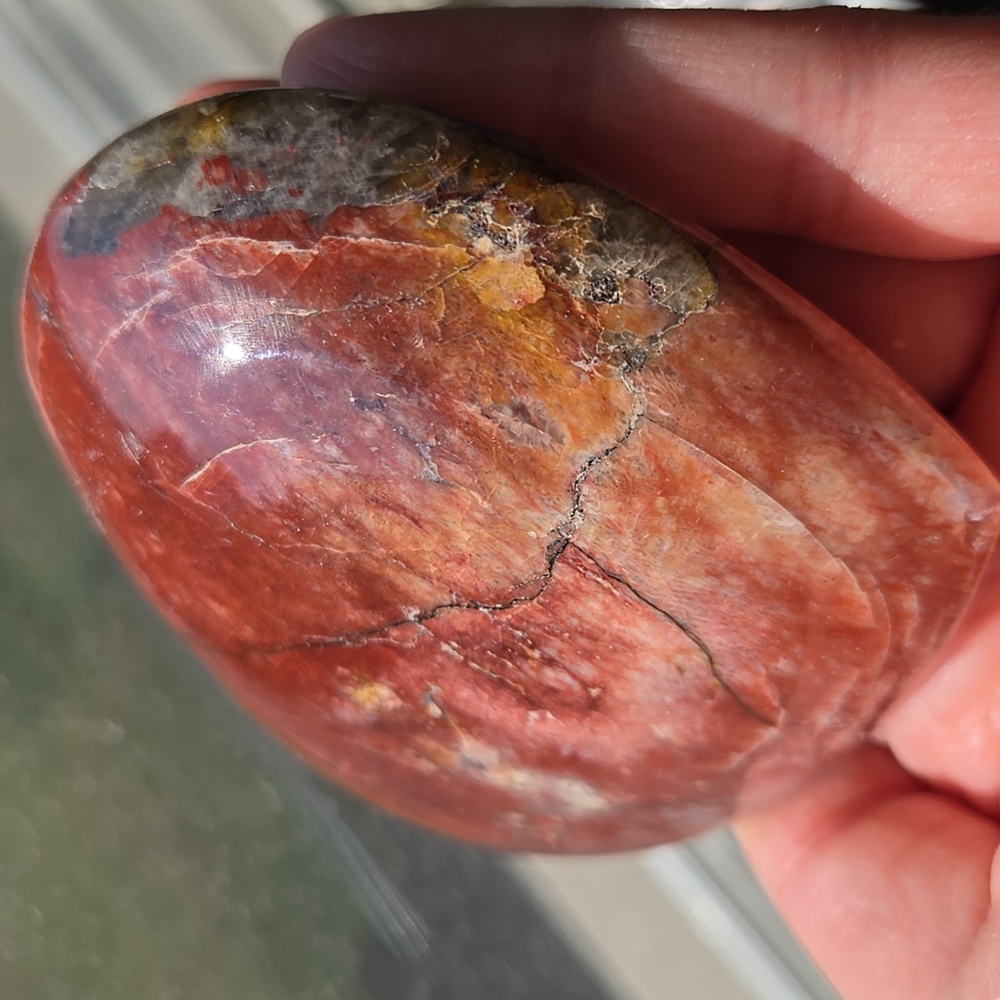 Fire moonstone heart - Picture 5 of 8